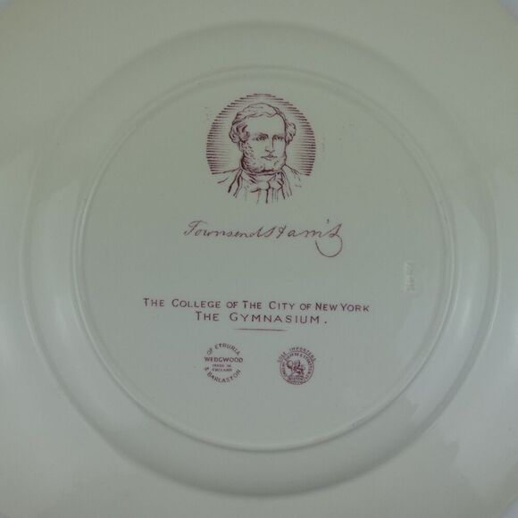 Wedgewood Mulberry Plate College Of The City Of New York The Gymnasium - Picture 7 of 9